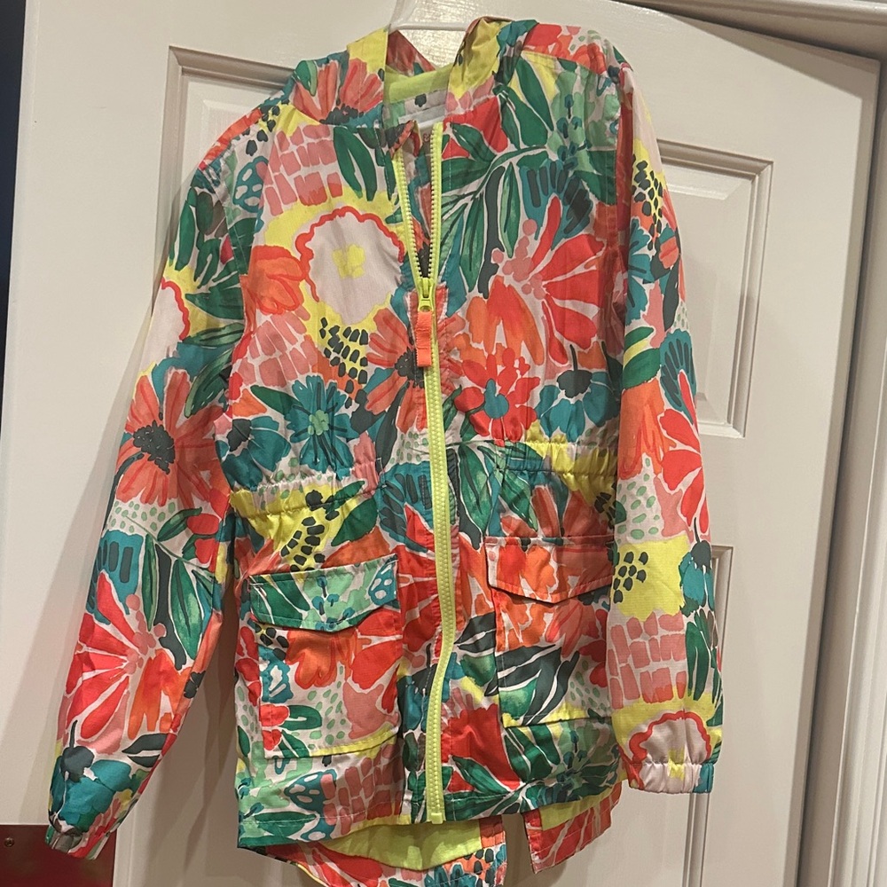 Cat & Jack Colorful Floral Raincoat
